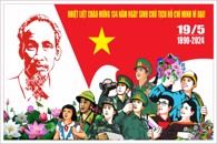 TRANH CỔ ĐỘNG CHÀO MỪNG 134 NĂM NGÀY SINH CHỦ TỊCH HỒ CHÍ MINH VĨ ĐẠI (19/5/1980 - 19/5/2024)