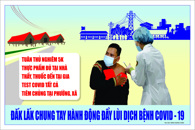 Tranh cổ động phòng, chống COVID-19