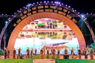 Đêm hội diễn tấu cồng chiêng Tây Nguyên năm 2017 rực rỡ sắc màu