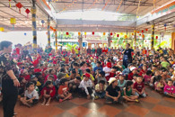 Đội Nghệ thuật múa rối diễn chương trình tết Trung thu 2019