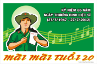 Tranh cô đông kỷ niệm 65 năm Ngày Thương binh - Liệt sĩ 27/7/1947 - 27/7/2012